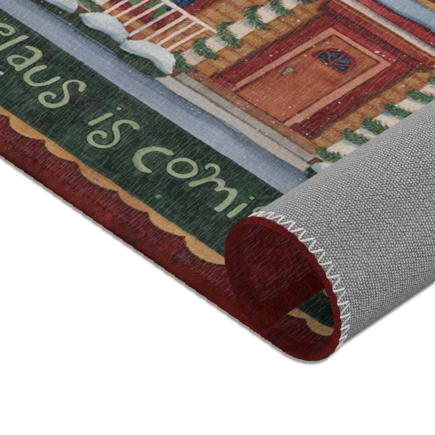 Santa is Coming to Town Area Rug