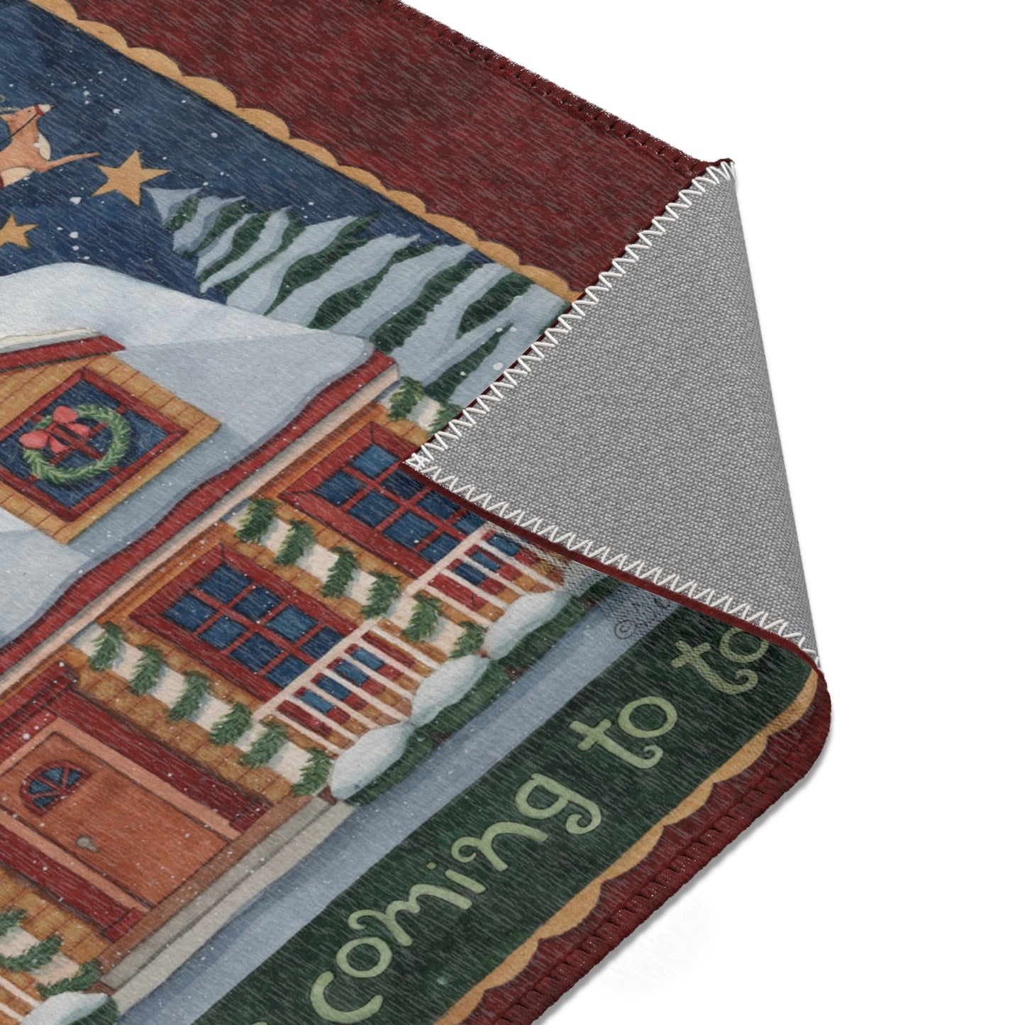 Santa is Coming to Town Area Rug